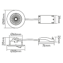 nobil� Spot 5068 ECO DOB rund IP40, chrom d�mpbar