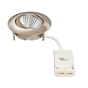 nobil� downlight 5068 ECO DOB round, swivelling IP40, brushed nickel dimmable