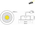 downlight A 5068 T FLAT BIO dimmable IP40