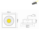 downlight A 5068Q T FLAT BIO dimmable IP40