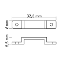 nobil� Tilbeh�r til Flexible LED SMD 5050 - - IP67 Fastg�relse klip, s�t med 10