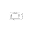 nobil� Aluminium T-Profil 2 OP, 200cm, til LED Strips op til 1.2cm bredde
