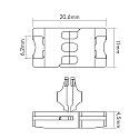 nobil� Tilbeh�r til Flexible LED SMD 3528 - Tilslutning, fast, s�t med 5