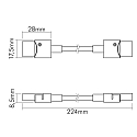 nobil� Tilbeh�r til Flexible LED SMD 5050 RGB - IP67 Tilslutning, fleksibel, s�t med 5
