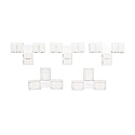 Tilbeh�r til Flexible LED SMD 3528 - T-Tilslutning, 2-polet, s�t med 5