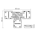 nobil� Tilbeh�r til Flexible LED SMD 5050 - T-Tilslutning T, 4-polet, s�t med 5