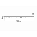 nobilé LED Strip Flexible LED SMD 3528, 24V, 4.8W/m, 3000K, 500cm