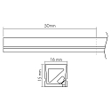 nobil� Fuldt silikoniseret LED-strip NEON 1516 3D 4-polet, RGB hvid