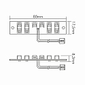 nobil� LED Distributor for 24V LED Systems, 2-pole, 10-fold