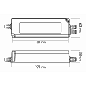 nobil� Transformer til Lavsp�ndingsbelysningssystem / Halogenp�re, EL-120-24V, IP67, dim 1-10V / PWM