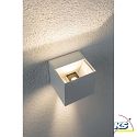 Paulmann Paulmann Wall luminaire LED Cybo square, 2x3W, 8x8cm, white