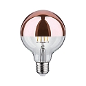 Paulmann Top spejl lyskilde globeformet DECO GLOBE G95 LED COPPER ON-OFF omskiftelig G95 klar E27 6,5W 600lm 2700K CRI >80 