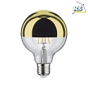 Paulmann LED Deco Globe G95 Top mirrored Lamp GOLD, 230V, E27, 6.5W 2700K 600lm, dimmable