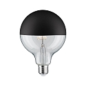 Top spejl lyskilde globeformet DECO GLOBE G125 LED BLACK MATT G125 klar E27 6,5W 600lm 2700K CRI >80 d�mpbar