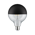 Paulmann Top spejl lyskilde globeformet DECO GLOBE G125 LED BLACK MATT G125 klar E27 6,5W 600lm 2700K CRI >80 d�mpbar