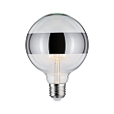 Filament Globe lyskilde DECO GLOBE LED MIRROR-RING SILVER G125 klar E27 6,5W 640lm 2700K CRI >80 d�mpbar