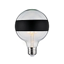 Filament Globe lyskilde DECO GLOBE LED MIRROR-RING BLACK MATT G125 klar E27 6,5W 640lm 2700K CRI >80 d�mpbar
