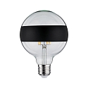 Paulmann Filament Globe lyskilde DECO GLOBE LED MIRROR-RING BLACK MATT G125 klar E27 6,5W 640lm 2700K CRI >80 d�mpbar