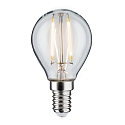 LED Filament Drop lamp P45, 230V, E14, 2.6W 2700K 250lm, not dimmable, glass clear