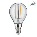 Paulmann LED Filament Drop lamp P45, 230V, E14, 2.6W 2700K 250lm, not dimmable, glass clear