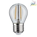 Paulmann LED Filament Drop lamp P45, 230V, E27, 2.6W 2700K 250lm, not dimmable, glass clear