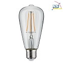 Paulmann LED Filament Edison Lamp ST64, 230V, E27, 7.5W 2700K 806lm, dimmable, glass clear