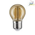 Paulmann LED Filament Drop Lamp P45, 230V, E27, 4.7W 2500K 430lm, dimmable, gold glass clear