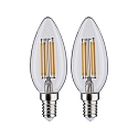 Paulmann Gl�dep�re kerteformet C35 s�t med 2 E14 4,5W 470lm 2700K CRI >80 