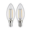 Paulmann filament lamp candle FILAMENT C35 set of 2, switchable E14 2,7W 250lm 2700K CRI >80 