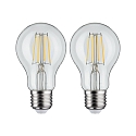 Paulmann Gl�dep�re standard FILAMENT A60 s�t med 2, omskiftelig E27 5W 470lm 2700K CRI >80 