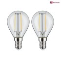 Paulmann filament lamp drop FILAMENT P45 set of 2, switchable E14 2,7W 250lm 2700K CRI >80 