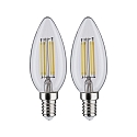 Paulmann Gl�dep�re kerteformet s�t med 2 E14 4,8W 470lm 4000K 360� CRI >80 