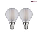 Paulmann filament lamp drop set of 2 E14 4,8W 470lm 4000K 360 CRI >80 