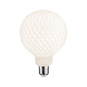 Filament Globe lyskilde GLOBE G125 WHITE LAMPION V1 rillet, med gitter G125 mat E27 4,3W 400lm 3000K CRI >80 d�mpbar