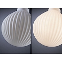Paulmann Filament Globe lyskilde GLOBE G125 WHITE LAMPION V2 rillet, fors�nket G125 mat E27 4,3W 400lm 3000K CRI >80 d�mpbar