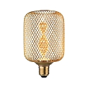 LED gl�delyskilde METALLIC GLOW CYLINDER HELIX omskiftelig E27 3,5W 130lm 1800K CRI >80 