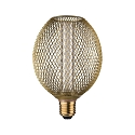 Paulmann LED gl�delyskilde METALLIC GLOW GLOBE SPIRAL omskiftelig E27 4,2W 200lm 1800K CRI >80 