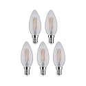 Paulmann Gl�dep�re kerteformet s�t med 5 E14 5W 470lm 2700K CRI 80-89