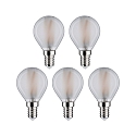 Paulmann LED dr�be lyskilde s�t med 5 E14 5W 470lm 2700K CRI 80-89