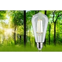 Paulmann lamp Edison pear shape ECO-LINE ST64 FILAMENT switchable ST64 clear E27 4W 840lm 3000K 360� CRI >80  clear