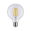Paulmann Filament Globe lyskilde ECO-LINE G95 omskiftelig G95 klar E27 4W 840lm 3000K 360� CRI >80  klar
