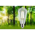 Paulmann Lyskilde Edison p�reformet ECO-LINE ST64 FILAMENT omskiftelig ST64 klar E27 4W 840lm 4000K 360� CRI >80  klar