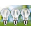 Paulmann Gl�dep�re standard ECO-LINE AGL s�t med 3, omskiftelig A60 klar E27 3x 4W 840lm 3000K 360� CRI >80  klar