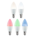 Paulmann WIFI LED Smart lyskilde RGBW ZigBee styrbar E14 5W 470lm 2200-6500K CRI 80-89 d�mpbar