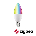 Paulmann WIFI LED Smart lyskilde RGBW ZigBee styrbar E14 5W 470lm 2200-6500K CRI 80-89 d�mpbar