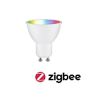 Paulmann WIFI LED Smart lyskilde RGBW ZigBee styrbar GU10 4,8W 350lm 2200-6500K 38� CRI 80-89 d�mpbar