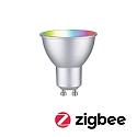 Paulmann WIFI LED Smart lyskilde RGBW ZigBee styrbar GU10 4,8W 350lm 2200-6500K 38� CRI 80-89 d�mpbar