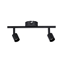 Spot CAROLINA 2-flammer GU10, sort mat d�mpbar