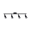 Paulmann Spot CAROLINA 4-flammer GU10, sort mat d�mpbar