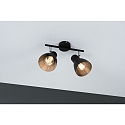 Paulmann Spot DAVY 2-flammer E27, chrom, sort mat d�mpbar
